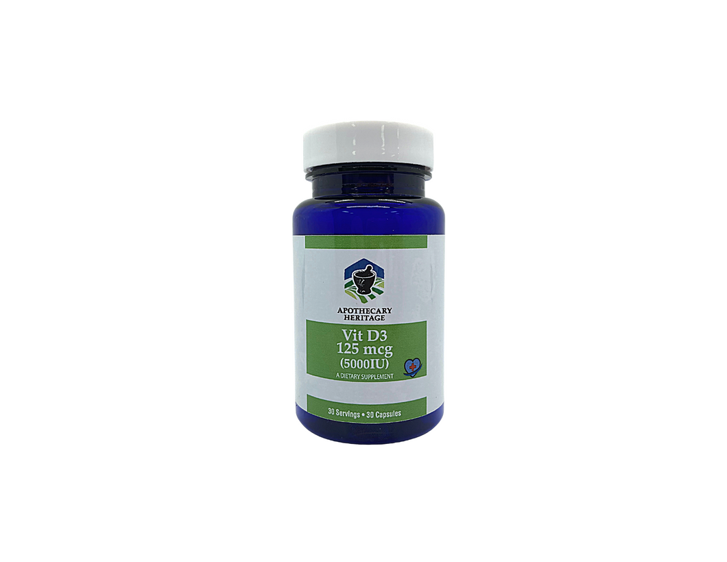 Vitamin D3, 125mcg (5000IU)